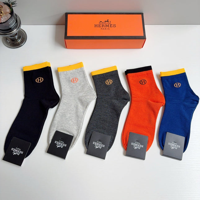 HERMES 26S ANKLE SOCKS 398713 (1 BOX)