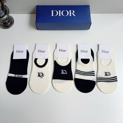 DIOR 26S NO-SHOW SOCKS 413893 (1 BOX)