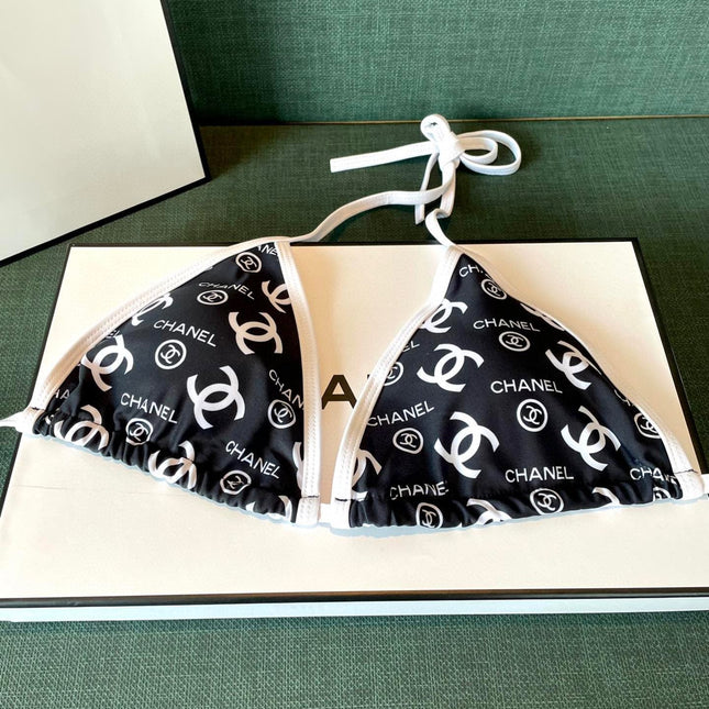 BIKINI SWIMSUIT IN BLACK AND WHITE AND PRINTED 627825