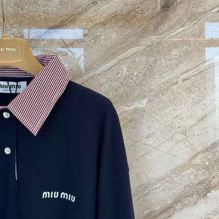 MIUMIU 26S LONG SLEEVE POLO SHIRT 876