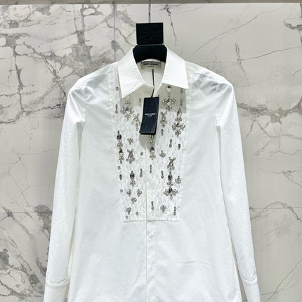 YSL 25S EMBELLISHED SHIRT STYLE 158
