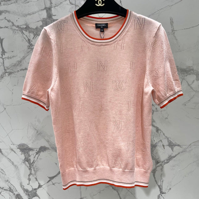 CHANEL 26S SHORT-SLEEVED KNIT SHIRT STYLE 1164