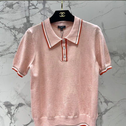 CHANEL 26S SHORT-SLEEVE KNIT POLO STYLE 1179