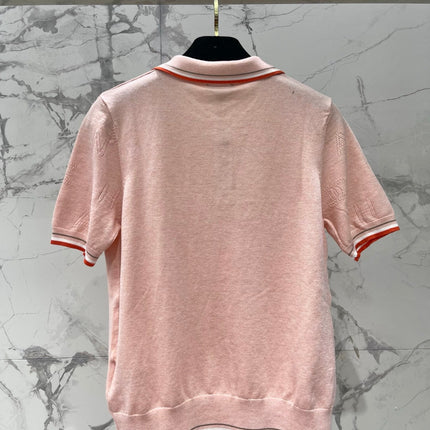 CHANEL 26S SHORT-SLEEVE KNIT POLO STYLE 1179