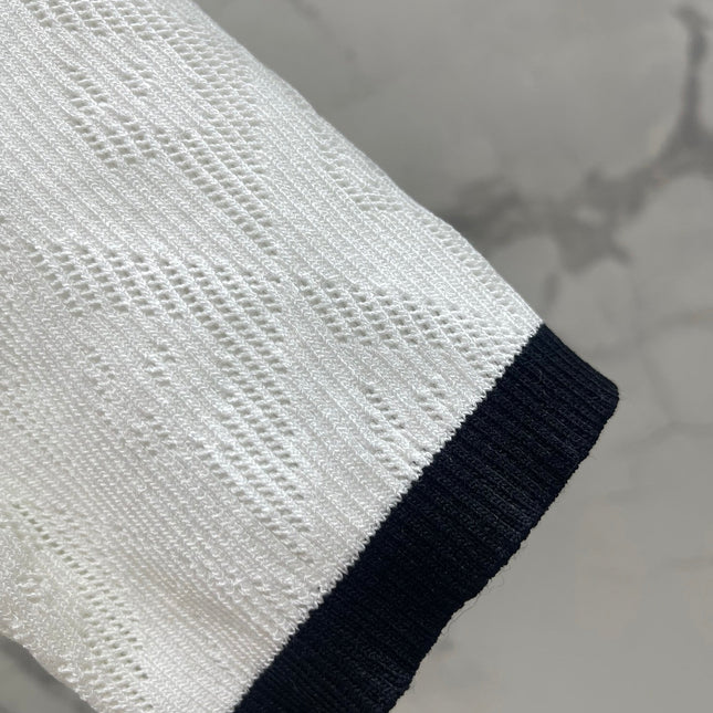 CHANEL 26S SHORT-SLEEVE KNIT POLO STYLE 1177