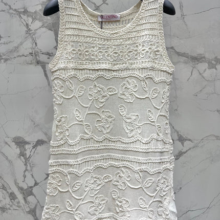VALENTINO 26S SLEEVELESS KNIT MINI DRESS 430