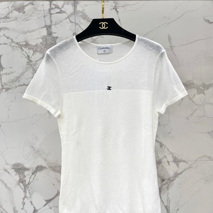 CHANEL 26S SHORT-SLEEVE KNIT TOP 1320