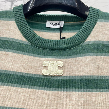 CELINE 26S SHORT-SLEEVE KNIT SWEATER 535