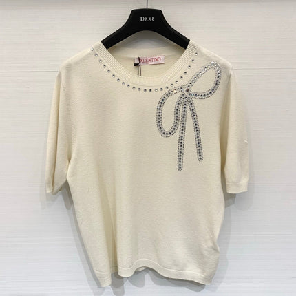 VALENTINO 26S SHORT SLEEVE KNIT TOP 228
