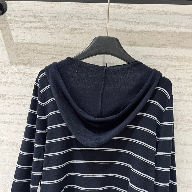 CELINE 26S V-NECK HOODED SWEATER 521