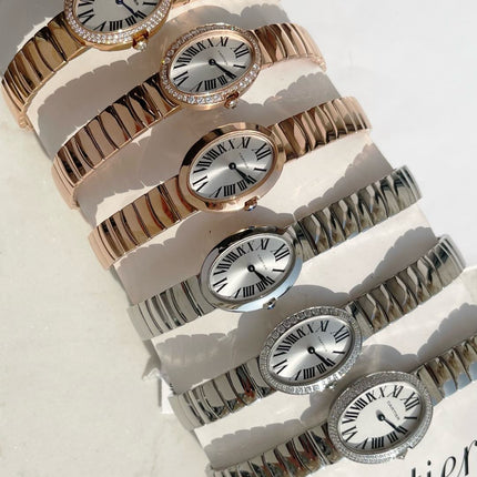 BAIGNOIRE DE CARTIER WATCH SMALL MODEL ROSE GOLD CASE