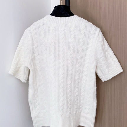MIUMIU SHORT-SLEEVE SWEATER STYLE 699