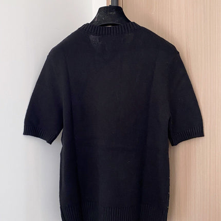 DIOR 26S SHORT SLEEVE KNIT SWEATER 987