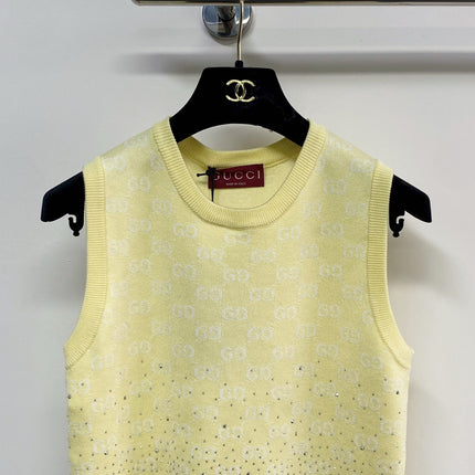 GUCCI 26S EMBELLISHED SLEEVELESS SWEATER 108