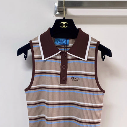 PRADA 26S SLEEVELESS POLO SHIRT STYLE 891