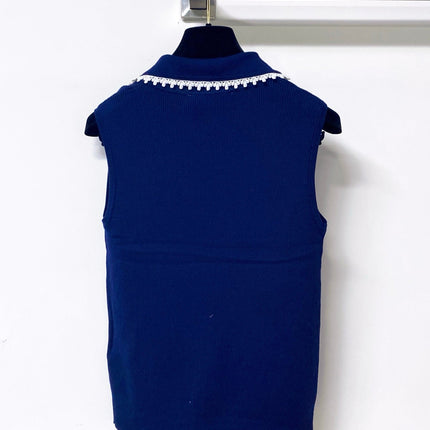 MIUMIU 26S SLEEVELESS POLO TOP STYLE 1051