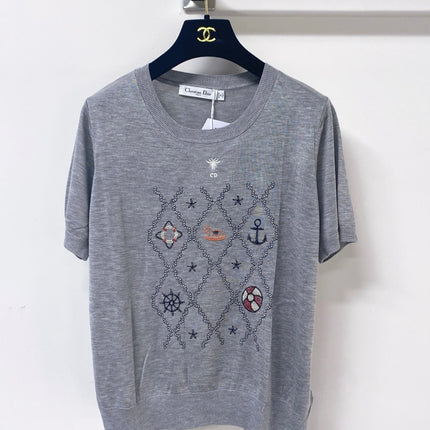 DIOR 26S SHORT-SLEEVED SWEATER 1249