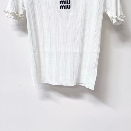 MIUMIU 26S SHORT SLEEVE T-SHIRT 1244