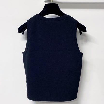 CHANEL 26S KNIT SLEEVELESS TOP STYLE 1255