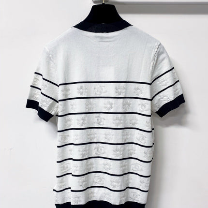 CHANEL 26S SHORT SLEEVE KNIT T-SHIRT STYLE 1265