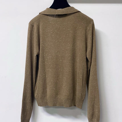 CHANEL 26S LONG SLEEVE KNIT POLO TOP 1620