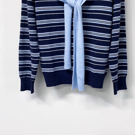 MIUMIU 26S LONG-SLEEVE KNIT POLO SWEATER 1266