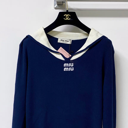 MIUMIU 26S LONG-SLEEVE KNIT SWEATER 1265