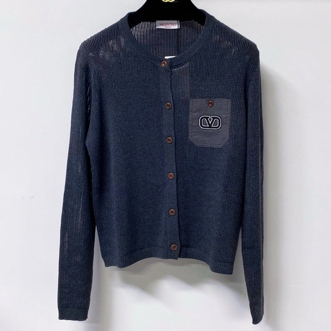 VALENTINO 26S CREW NECK KNIT CARDIGAN 324