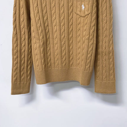 RALPH LAUREN 26S CREW-NECK CABLE-KNIT SWEATER 727