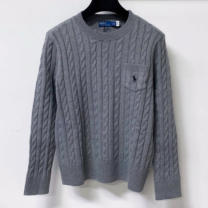 RALPH LAUREN 26S CREW-NECK CABLE-KNIT SWEATER 726