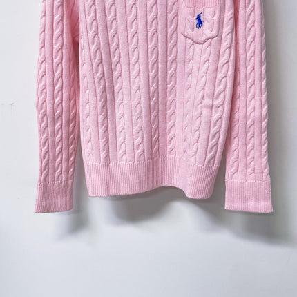 RALPH LAUREN 26S CREW-NECK CABLE-KNIT SWEATER 725