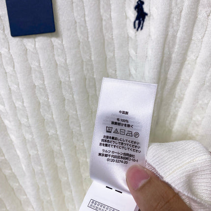 RALPH LAUREN 26S CREW-NECK CABLE-KNIT SWEATER 652