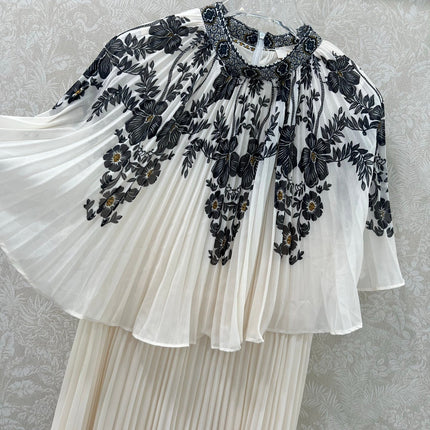 ZIMMER LACE OVERLAY DRESS WITH SMALL STAND COLLAR 269305