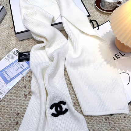 CHANEL 25S SCARF 175 IN WOOL 991923