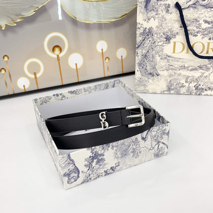 DIOR 25S BELT 20 MM IN BLACK CALFSKIN 570111