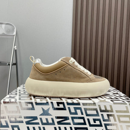 SPACE-STAR CUBE SNEAKERS IN TOBACCO SUEDE WITH PERFORATED STAR