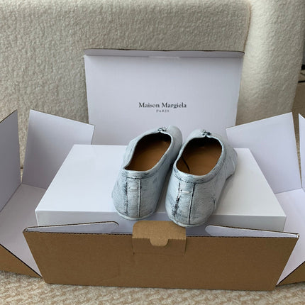 SL TABI BALLERINA FLAT PASTEL LAMBSKIN