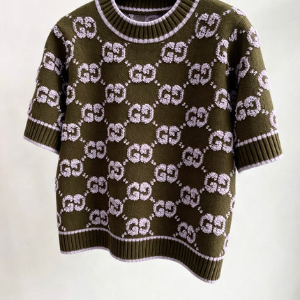 GUCCI 26S SHORT-SLEEVE KNIT SWEATER 532
