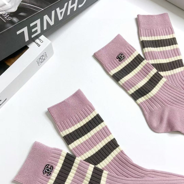 CHANEL 26S CREW SOCKS 400463 (1 BOX)