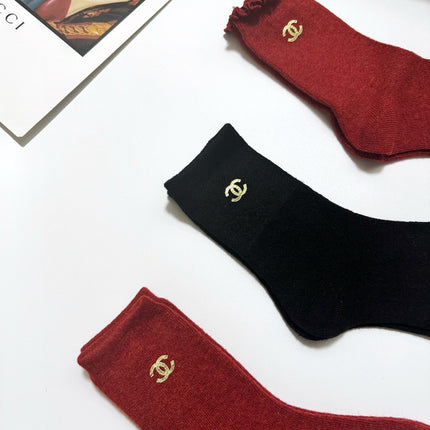 CHANEL 26S CREW SOCKS 407172 (1 BOX)