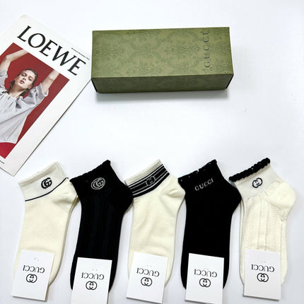 GUCCI 26S ANKLE SOCKS 407178 (1 BOX)