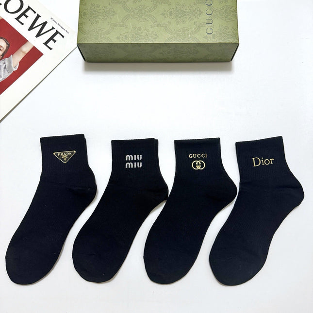 GUCCI 26S ANKLE SOCKS 408739 (1 BOX)