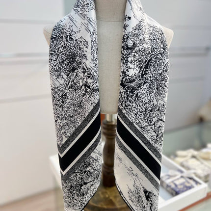 DIOR 26S SCARF 90CM IN SILK 198369