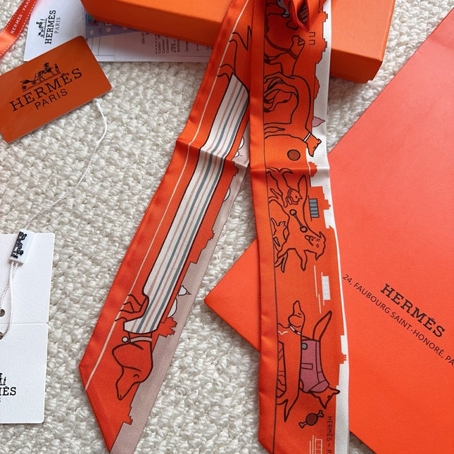 HERMES 26S SCARF 86 IN SILK 309599