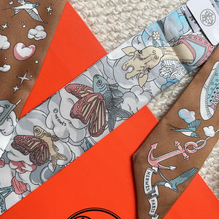 HERMES 26S SCARF 86 IN SILK 309631