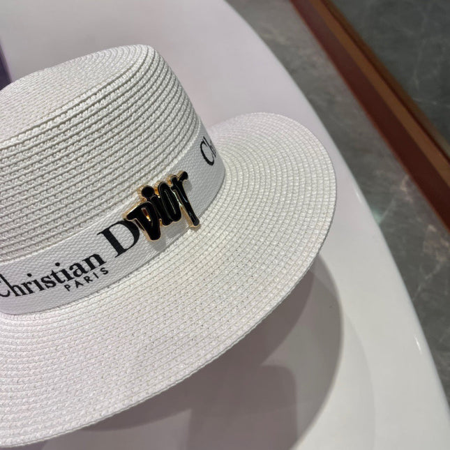 DIOR 26S STRAW BOATER HAT STYLE 195
