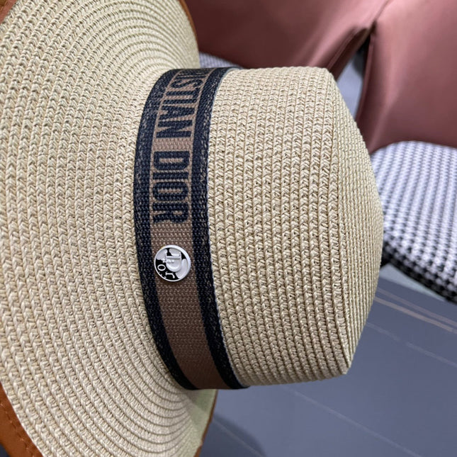 DIOR 26S STRAW BOATER HAT STYLE 150