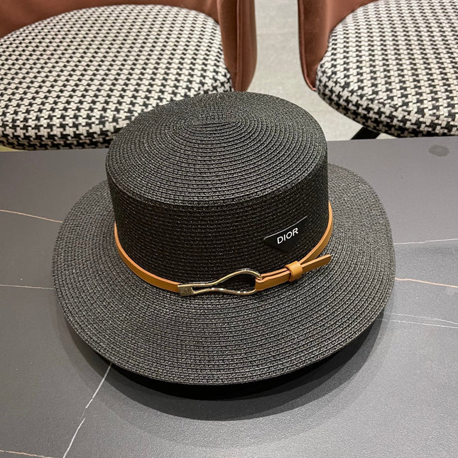 DIOR 26S STRAW BOATER HAT STYLE 200