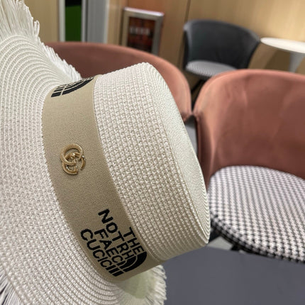GUCCI 26S WIDE-BRIMMED STRAW HAT STYLE 68