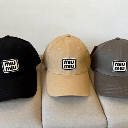 MIUMIU BASEBALL CAP IN BEIGE KHAKI FABRIC STYLE 3
